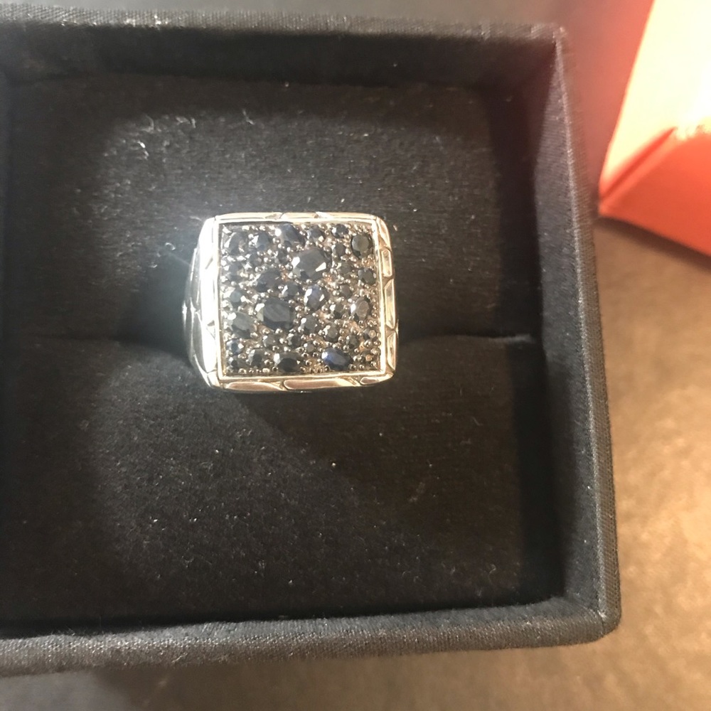 John Hardy Black Sapphire Kali size 10 men’s ring